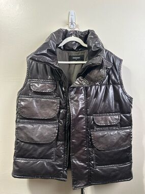 DSQUARED2 Dark Brown Quilted Vest